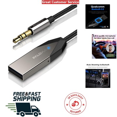 Compact aptX Bluetooth 5.0 Car Kit - Instant Music Streaming & Hands-Free Calls