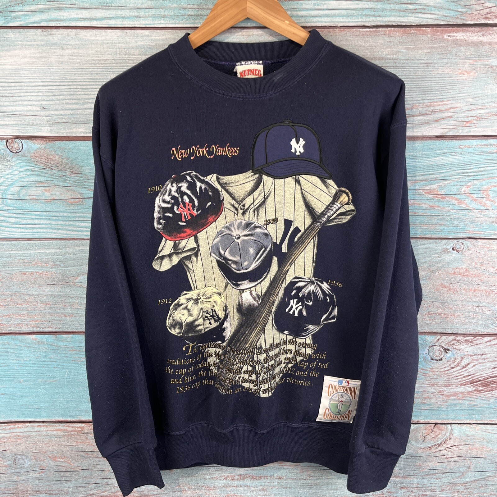 Men’s Nutmeg Mills MLB New York Yankees Sweatshirt Si… Gem