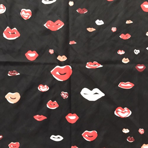 New BCBGeneration Lips Conversational 24" Square Bandana Scarf - Picture 8 of 10