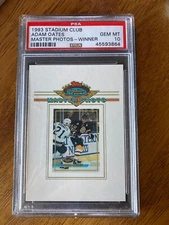 1993 Stadium Club Adam Oates Master Photos WINNER PSA 10 ✨POP 1 ✨ HOF Bruins