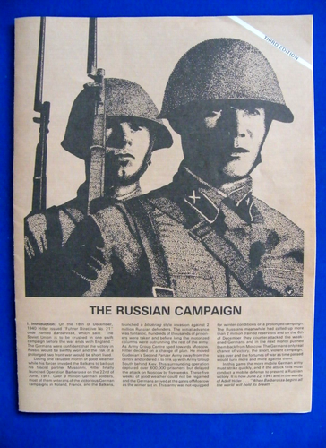 The Russian Campaign - Avalon Hill 1st Edition - VG Complete - Picture 3 of 7