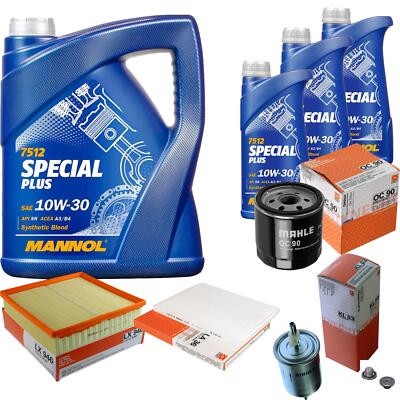 MAHLE Inspektionspaket 8 L MANNOL Special Plus 10W-30 für Opel Omega B 2.2 16V