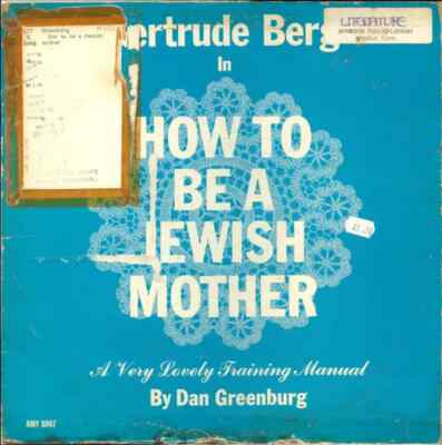 Dan Greenburg & David Ross How To Be A Jewish Mother NEAR MINT Amy Vinyl LP