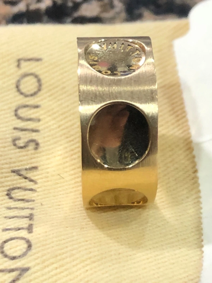 LOUIS VUITTON Nanogram Phone Ring Holder Gold 979295