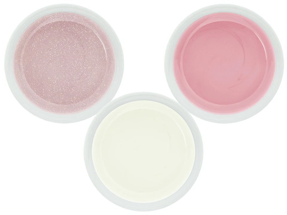 MakeUp Camouflagegel Farb Gel Set hell 3x5ml BabyBoomer rose milky cinderella - Bild 2 von 4