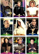 SKYBOX - BABYLON 5 COMPLETE TRADING CARD BASE SET IN POCKET PAGES & INSERT SET