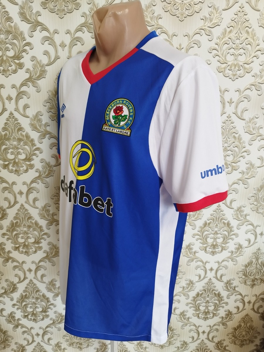 Maillot De Foot Umbro Blackburn Rovers Domicile 2016/2017, Homme Taille L, Bleu, Occasion