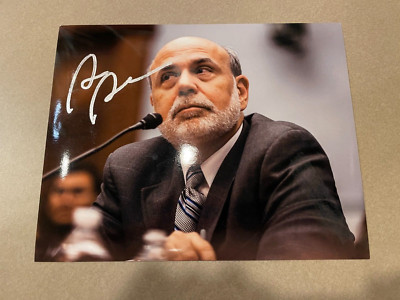 BEN BERNANKE Federal Reserve Chairman Signed Autographed 8x10 Gloss Photograph