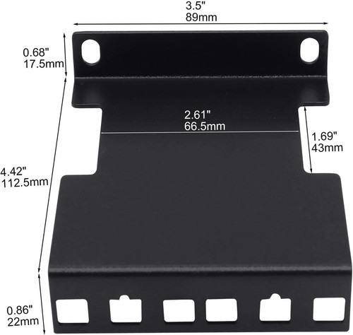 Server Rack Depth Extender 2HE Einbau Rack Extender Deep Mount Adapter Kit f - Bild 2 von 11