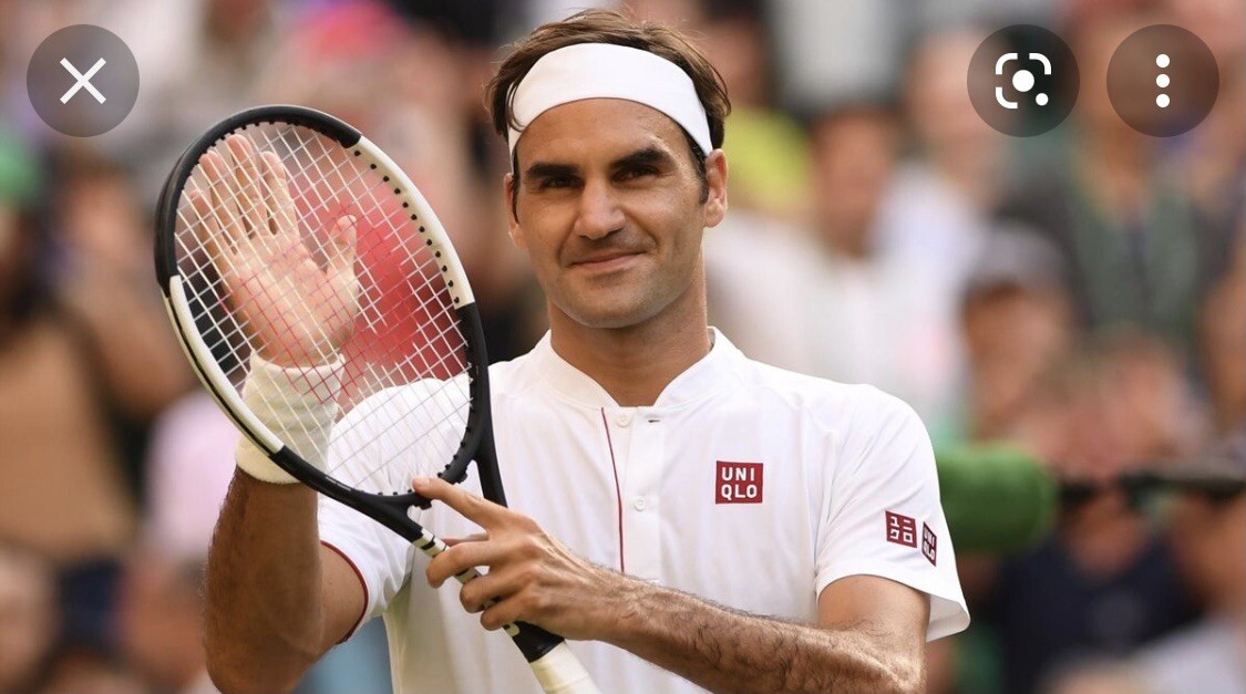 Uniqlo Roger Federer RF 2018 Wimbledon Henley Polo Tennis Shirt