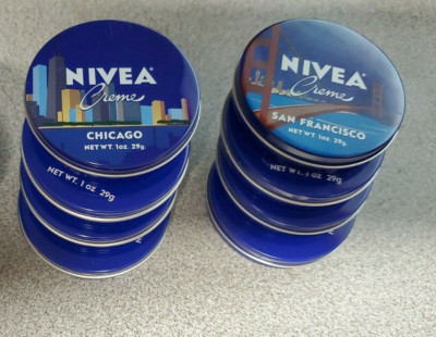 4/Pack of 1 oz NIVEA Moisturizing Creams  ~ Only 1 of the 4 has a Designer Cover