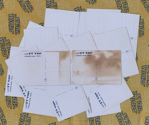 1973 Israel's 25 Anniversary - 17 Psychedelic Colours Postcards by Egged Hippies - Picture 5 of 5