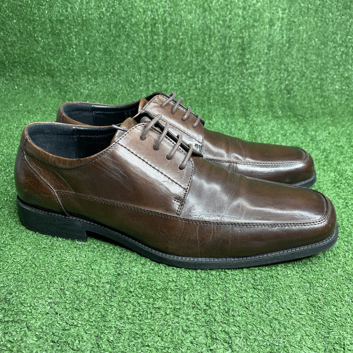 Kenneth Cole Reaction Men\'s 9.5  brown leather shoes Kenneth Cole Shoes Mens 9 M Fresh Air NY Silver Technology  main image 3