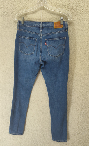 Levis 721 Women Jeans 27 Blue Cotton Blend Distressed Regular Fit Skinny Denim - Bild 13 von 23