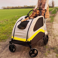 BingoPaw Hundebuggy Schwerlast Haustierbuggy 360° drehbare EVA-Räder mit Bremsen BingoPaw Hundebuggy Schwerlast Haustierbuggy 360° drehbare EVA-Räder mit Bremsen