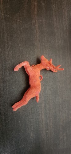 Adornos navideños vintage flocados ciervo reno Santa decoración navideña - Imagen 7 de 15