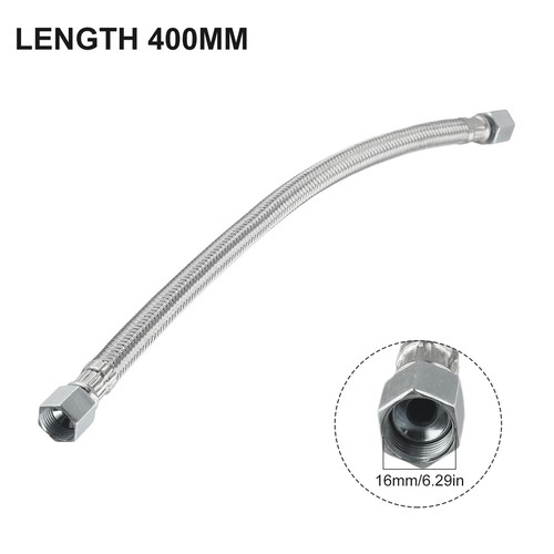 400mm Air Compressor Intake Tube Air Pump Check Valve Stainless Steel Hose New - Picture 16 of 50