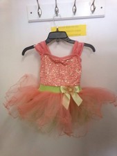 Dance Costume SC Pink A Wish Come True V2349 Ballet Dress Up Tap Floral Sequin