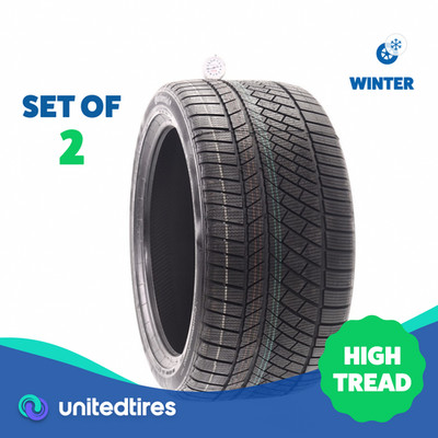 Set of (2) Used 295/35R19 Continental ContiWinterContact TS830P R01 - 9.5/32