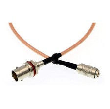 50cm DIN BNC Female Coaxial Cable for Blackmagic HyperDeck Shuttle Pink Braided