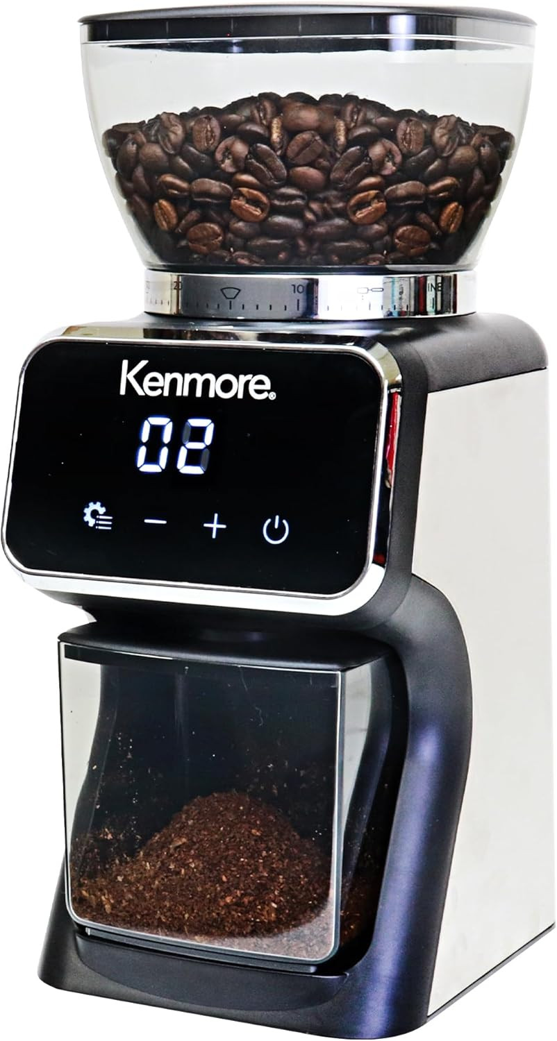 Kenmore Conical Burr Coffee Grinder - Electric Maquina De Moler Caf&eacute; for Espress