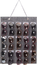 Sunglasses Storage Organizer, Wall Pocket Mounted by Sunglasses, Hanging Eyeglas