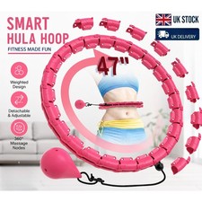 Weighted Smart Hula Hoop 24 Knots Adjustable Weight Loss Waist Fitness Training