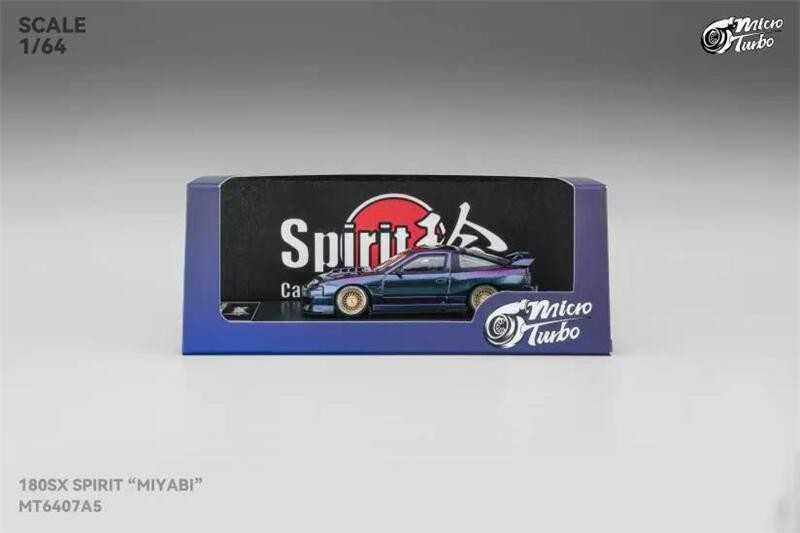 Micro Turbo 1:64 2025GMHS 180SX Spirit Metallic Purple Chameleon