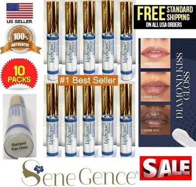X10 PACK LipSense Diamond Kiss Gloss Lip Sealed Full Size By SeneGence