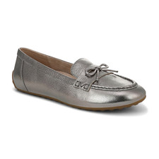 FREE SHIP OFFER Vionic Women's Taryn Driving Moccasin, Pewter Leather