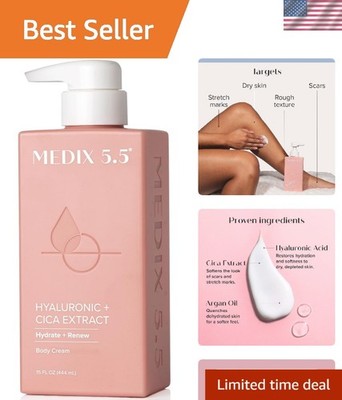 Hyaluronic Acid & Vitamin E Body Lotion - 15 Oz Hydrating Anti-Aging Moisturizer
