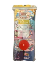 Wonder Nation Girls Briefs, 10-Pack , Fruits Size 6. E13