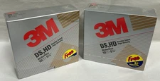 "22" SEALED Vintage 3M Double Sided High Density 5 1/4"  Floppy Diskettes (A12)