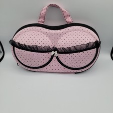 Bra Protective Travel Storage Case. Hard Case Zippered Inside Pocket.