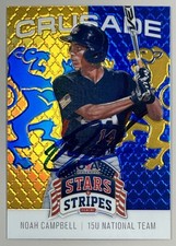 2015 Panini USA Stars & Stripes Crusade Noah Campbell Auto #80 Card Signed