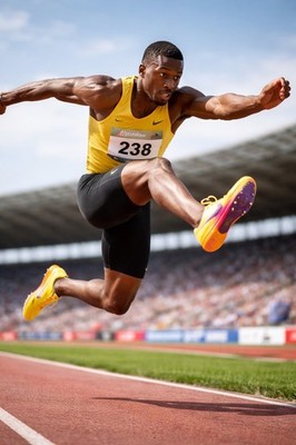 Nike Triple Jump Elite 3 Citron Pulse Spikes Track Field Men s 9 NEW