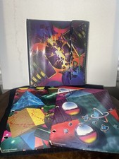 Vintage 1994 Mead Trapper Keeper Designer Series Space Galaxy Binder  2 Folders