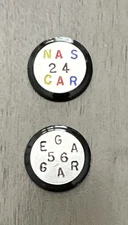 2 Custom Hand Stamp Golf Ball Markers 1-1/4” D LUX SiZEMORE P3 Putters NASCAR