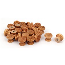 Round Wood Cabinet Door Wardrobe Knob Wooden ...