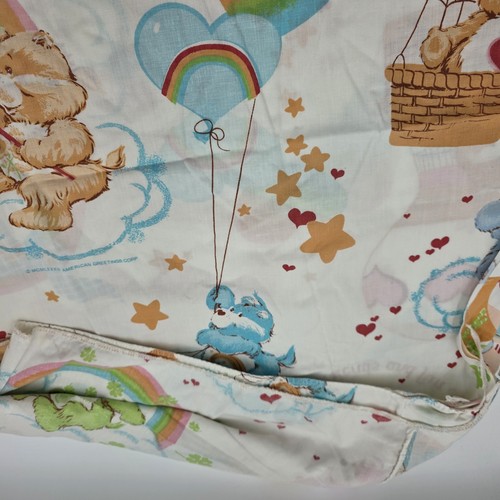 Vintage Care Bears Sheet Set Flat And Fitted Twin 80s As-is - Picture 15 of 20