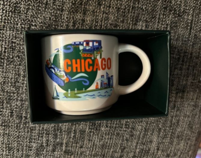 STARBUCKS “DISCOVERY SERIES” 2 oz. CHICAGO MUG BRAND NEW JUST RELEASED!!