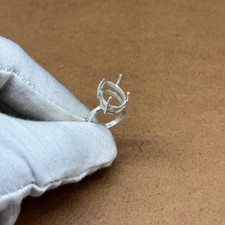 925 Sterling Silver 8x10mm Pear Shape Ring Setting Blank DIY Jewelry Supplies