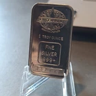 Engelhard 1 oz silver bar 1 troy ounce of .999 fine silver.