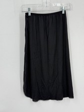 Vintage Vanity Fair Black Nylon Stretch Lingerie Slip Skirt Women's Size Small