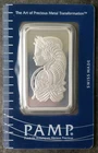 Pamp Suisse 1oz Silver Fortuna Bar in Plastic Assay Card