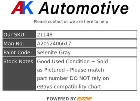 Mercedes C Class W205 C205 2.1 CDI - Left Side Engine Mount A2052406617