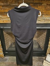 Womens NineWest Black Sleeveless Dress NWT W/ruching On The Sides #0312