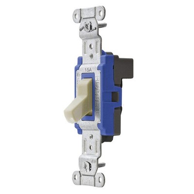 HUBBELL SNAP1201INA Wall Switch,Ivory,15 A;Back,Single Pole 31A350