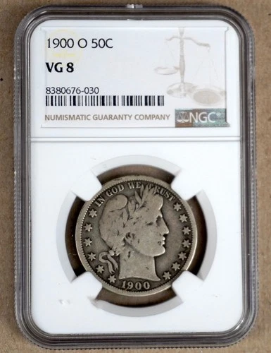 1900-O BARBER HALF DOLLAR NGC VG8 676030