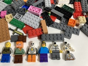 LEGO 1.62 lbs Bulk Lot Bricks Minifigures Minecraft The End Portal 21124 Parts